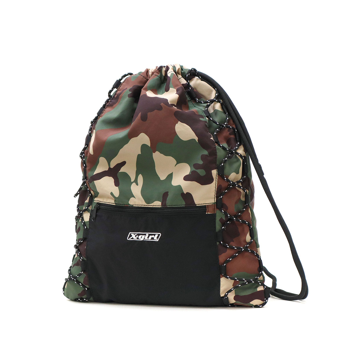 【caramel】リュック 巾着 TREE TOP PRINT 美品 CHILD BACKPACK S23OT ORANGE TREE