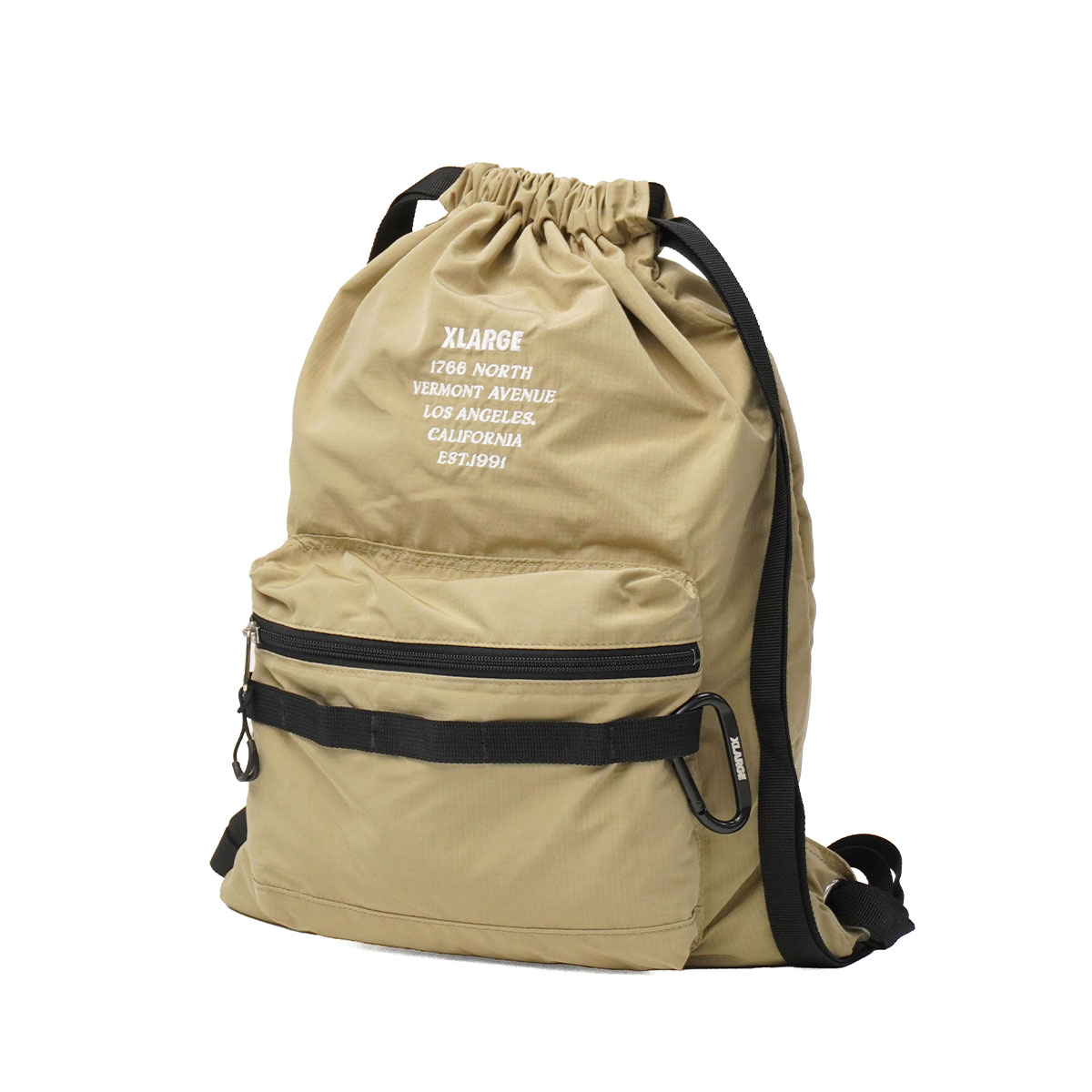 ★新品　プリーツプリーズ　ナップサック　ベージュ　発送6/15~ XLARGE（エクストラ ラージ） 最大53%☆8/2迄 ナップサック リュック