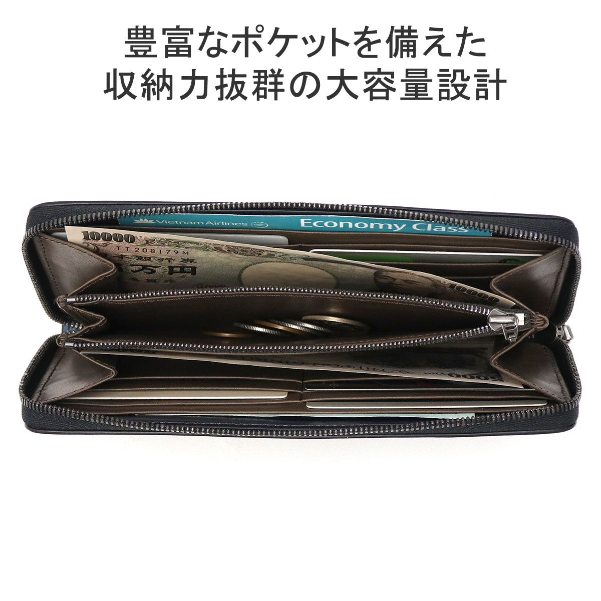 yuhaku（ユハク） 最大40%☆9/23限定 長財布 メンズ レディース 本革