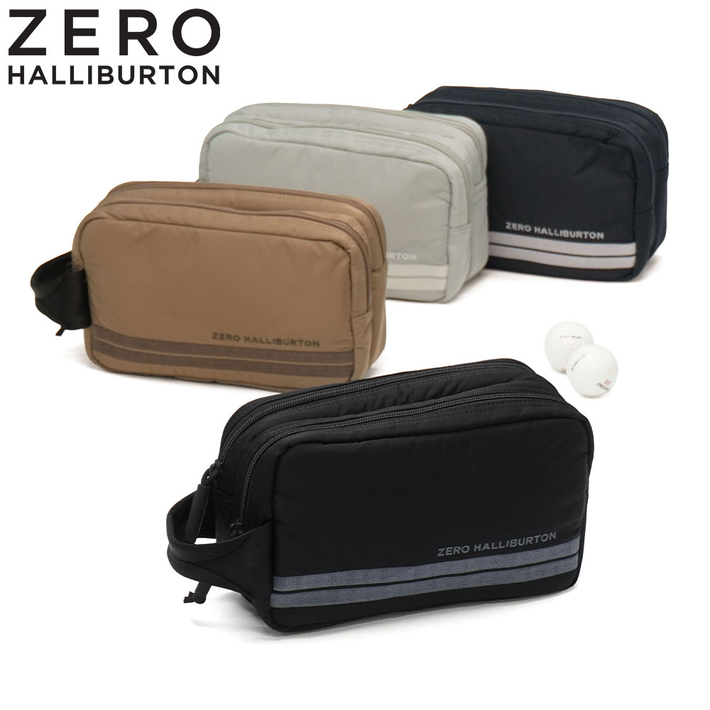 【新品未使用】ZERO HALLIBURTON アメニティポーチ/ゴルフポーチ ZERO HALLIBURTON（ゼロハリバートン） 最大42%☆9/22迄 正規品5年保証