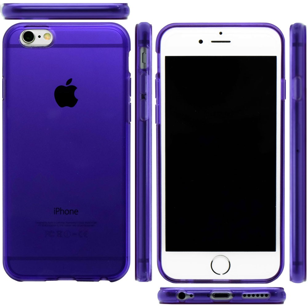 Gallery+ iPhoneX ケース iPhone8 iPhone7 plus アイフォン8 アイフォン7 プラス TPU ハードシリコンiphoneケース カバー clear クリア 透明 紫 パープル スケルトン