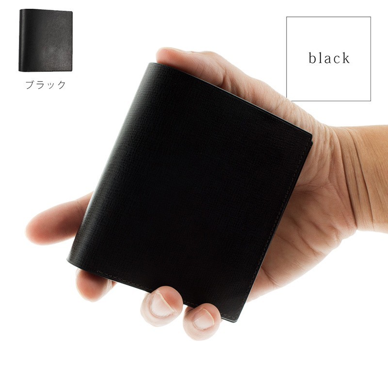 メンズ 二つ折り 財布 クリスマス プレゼント 薄い財布 高級カーフレザー 札入れ メンズ 小銭入れなし 日本製 男性用 紳士用  30代 40代 50代 60代 10071015 | ブランド登録なし | 01