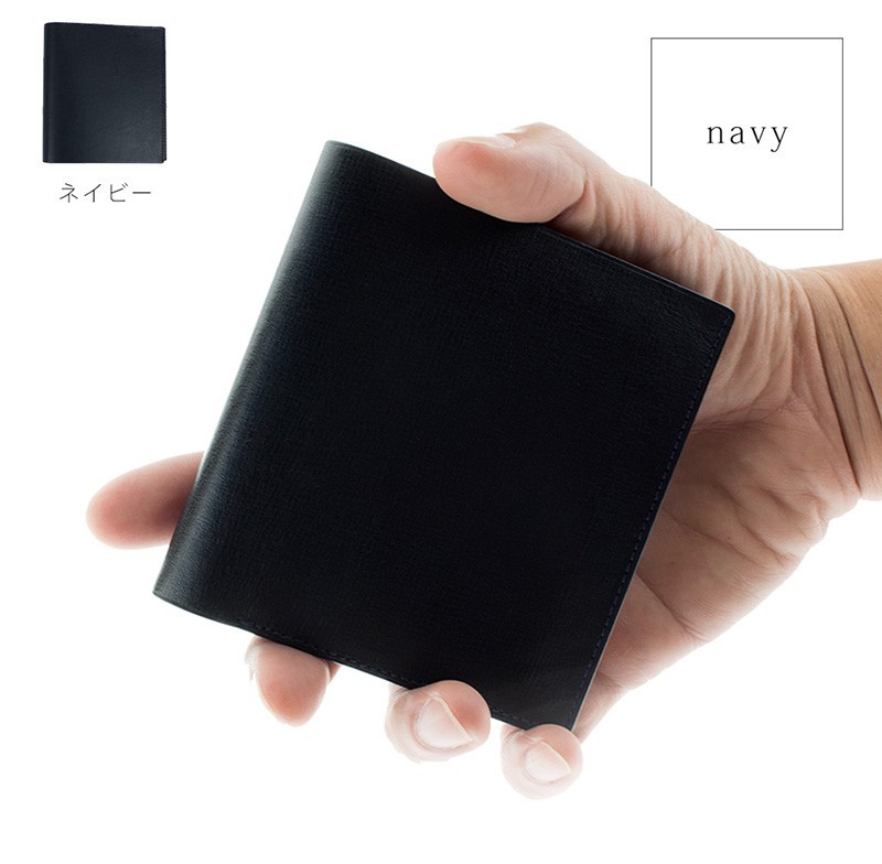 メンズ 二つ折り 財布 クリスマス プレゼント 薄い財布 高級カーフレザー 札入れ メンズ 小銭入れなし 日本製 男性用 紳士用  30代 40代 50代 60代 10071015 | ブランド登録なし | 03