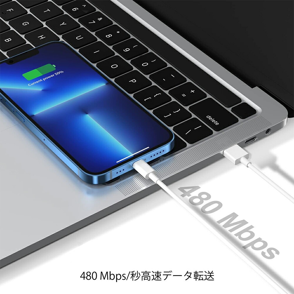 iPhone充電ケーブル 高速 急速 usb-c