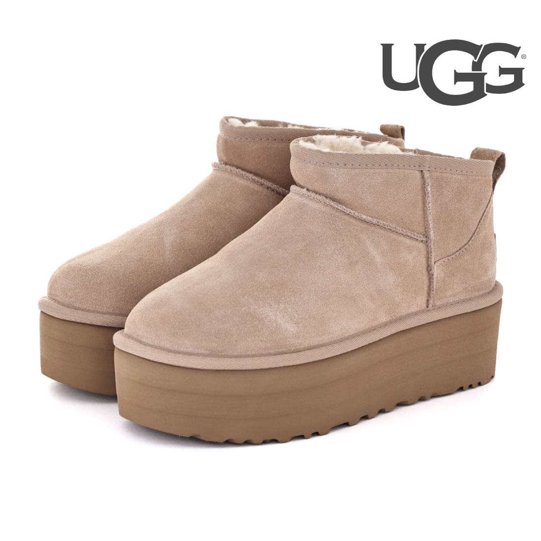 UGG クラシック ウルトラ ミニ プラットフォーム厚底5cm ブーツ 25cm 楽天市場】UGG アグ クラシック ウルトラ ミニ プラットフォーム