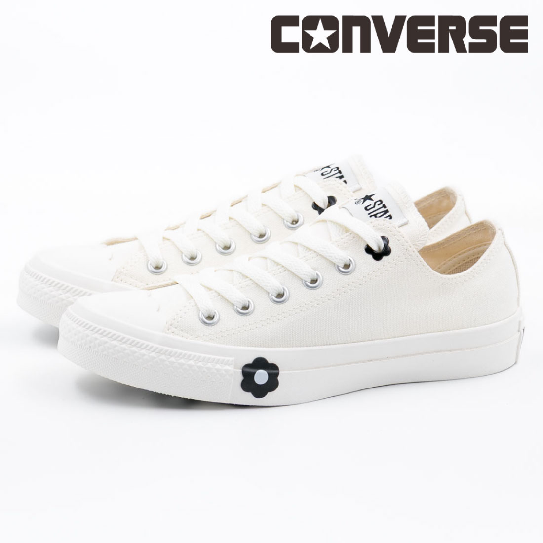 コンバース CONVERSE レディース スニーカー オールスター フラワートゥ OX ローカット お花 かわいい シンプル カジュアル |  | 02
