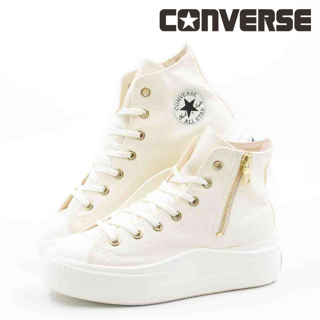 コンバース CONVERSE レディース スニーカー オールスター ライト PLTS 2 Z HI ハイカット 厚底 軽量 軽い 履きやすい ジッパー ファスナー シンプル | ALL STAR LIGHT | 03