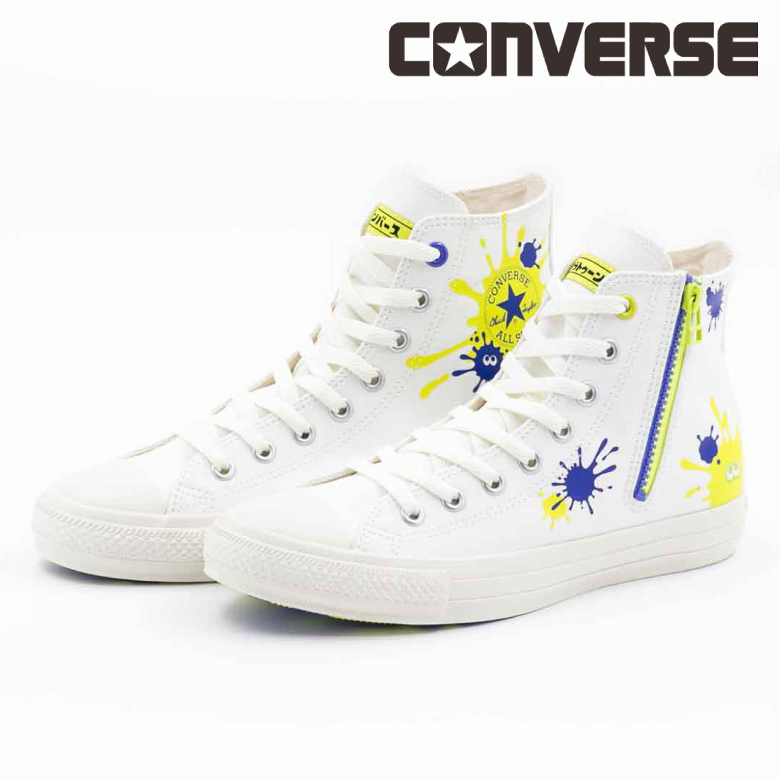 スプラトゥーン シューズ コンバース ALL STAR ホワイト 未使用 CONVERSE コンバース スニーカー チャイルドオールスター Z HI