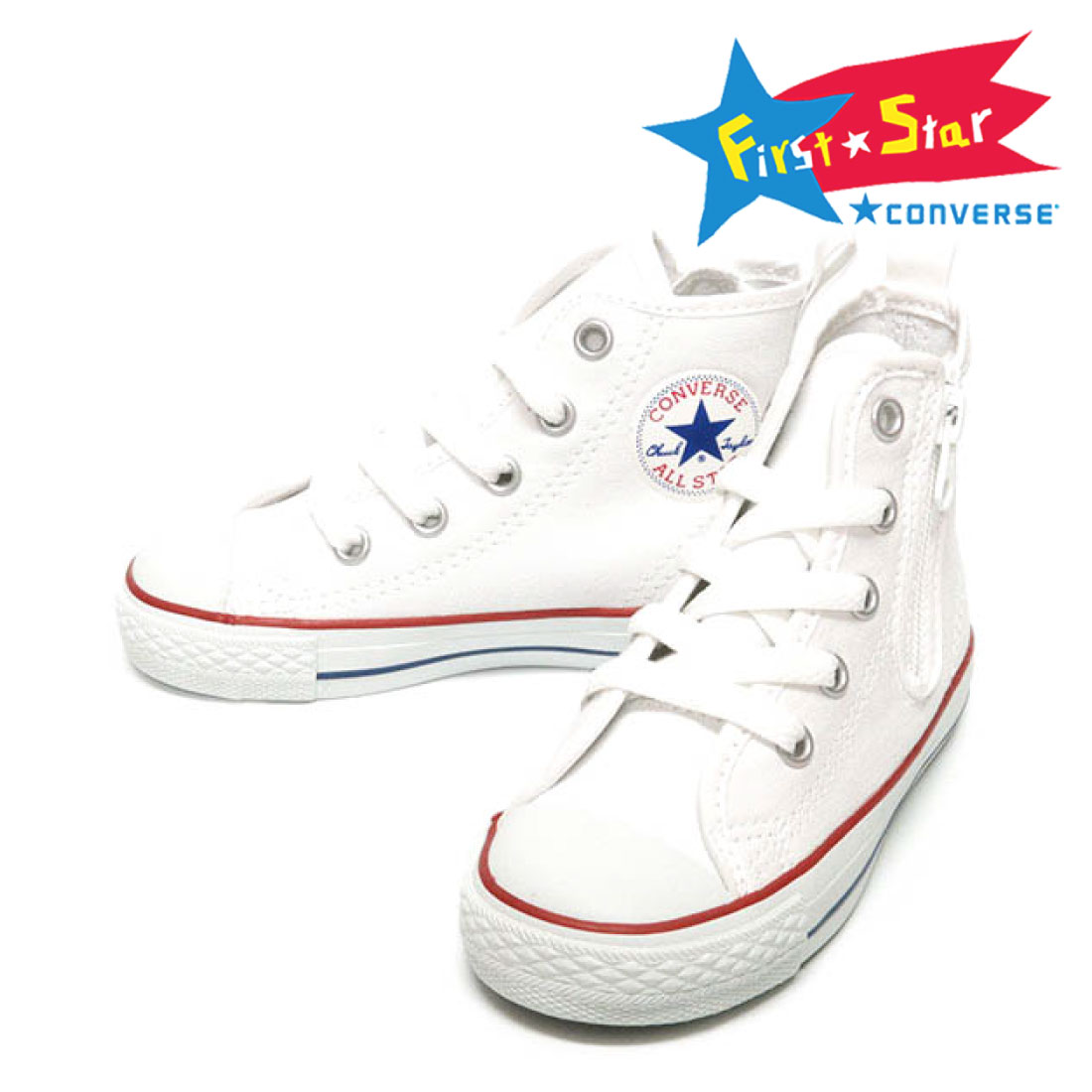 コンバース キッズ スニーカー チャイルド オールスター N Z HI ハイカット 子供靴 CONVERSE ジュニア ジッパー ブラック 黒  ホワイト 白 レッド 赤