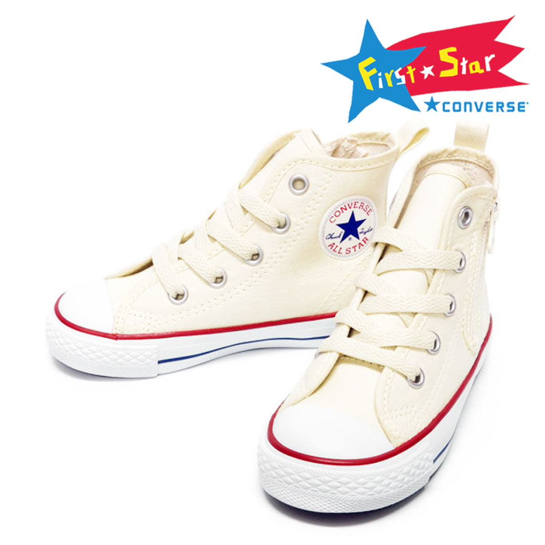 コンバース キッズ スニーカー チャイルド オールスター N Z HI ハイカット 子供靴 CONVERSE ジュニア ジッパー ブラック 黒 ホワイト 白 レッド 赤｜gallerymc｜02