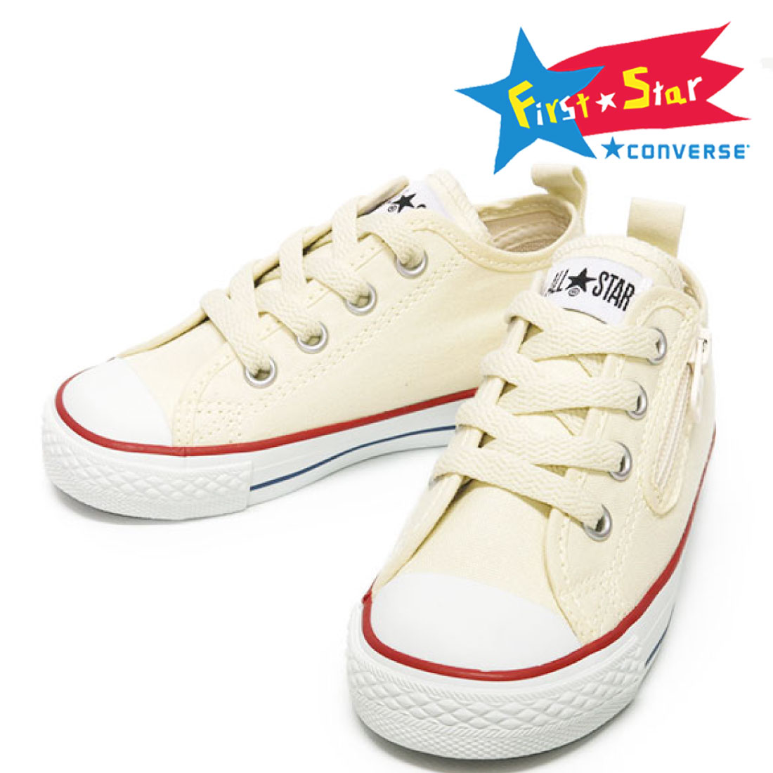 コンバース キッズ スニーカー チャイルド オールスター N Z OX ローカット 子供靴 CONVERSE ジュニア ジッパー ブラック 黒 ホワイト 白 レッド 赤｜gallerymc｜02