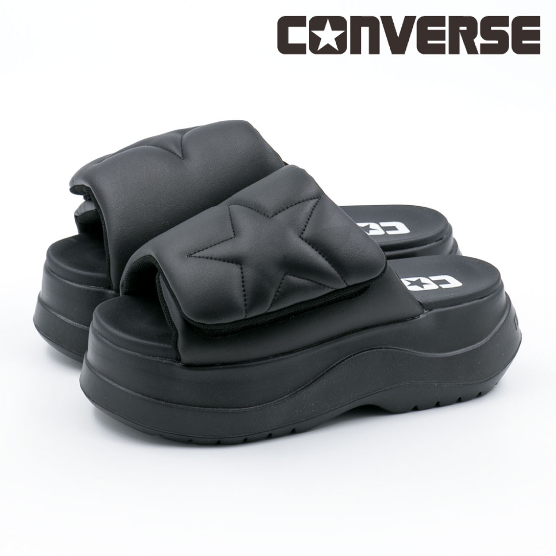 コンバース チューイーPC サンダル 厚底 24cm ブラック Converse CONVERSE コンバース レディース サンダル チューイー PC