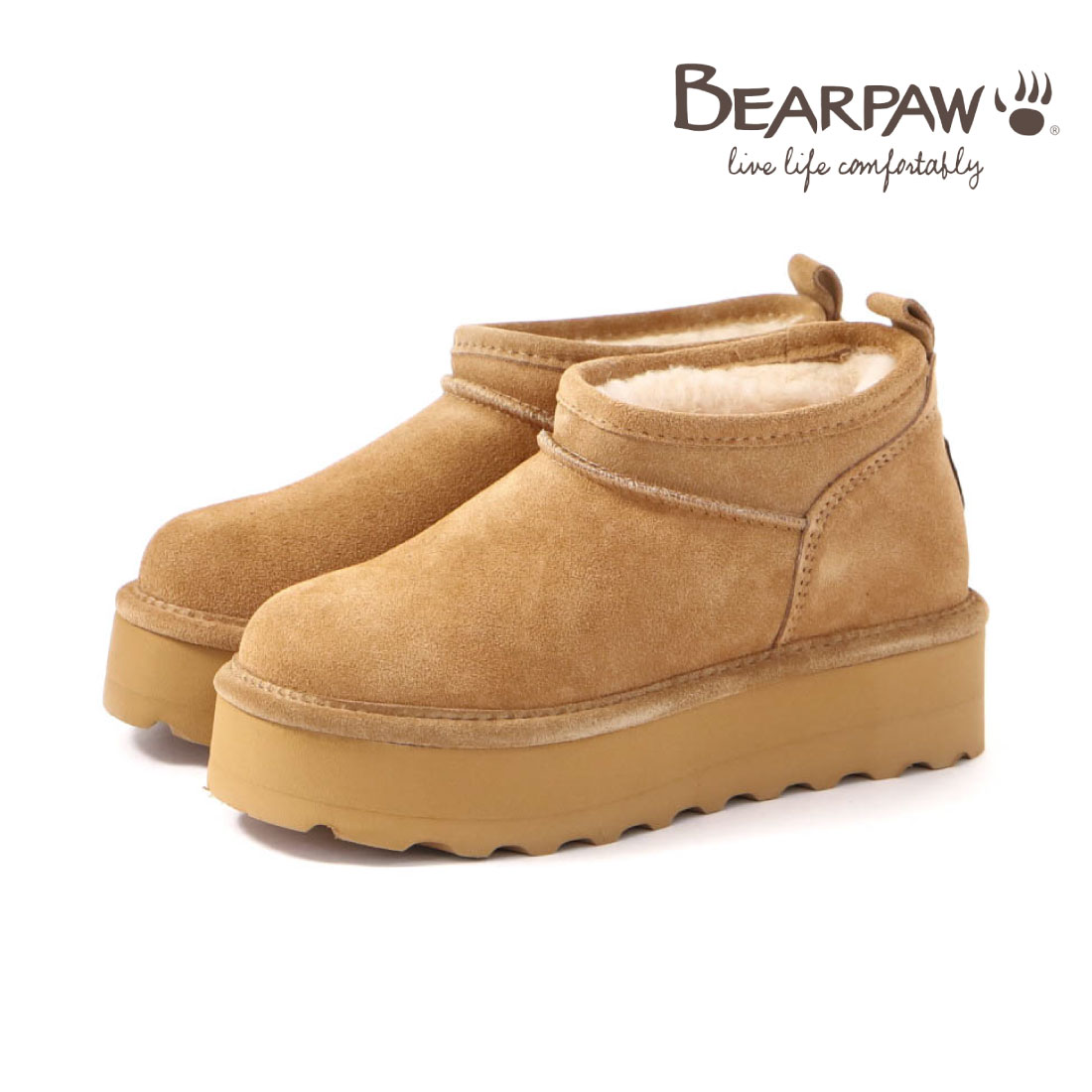 ベアパウ Bearpaw レディース ブーツ レトロ スーパー ショーティー Retro Super Shorty 3051W ムートンブーツ ショートブーツ 厚底 厚底ブーツ 暖かい 軽量 | BEARPAW | 02