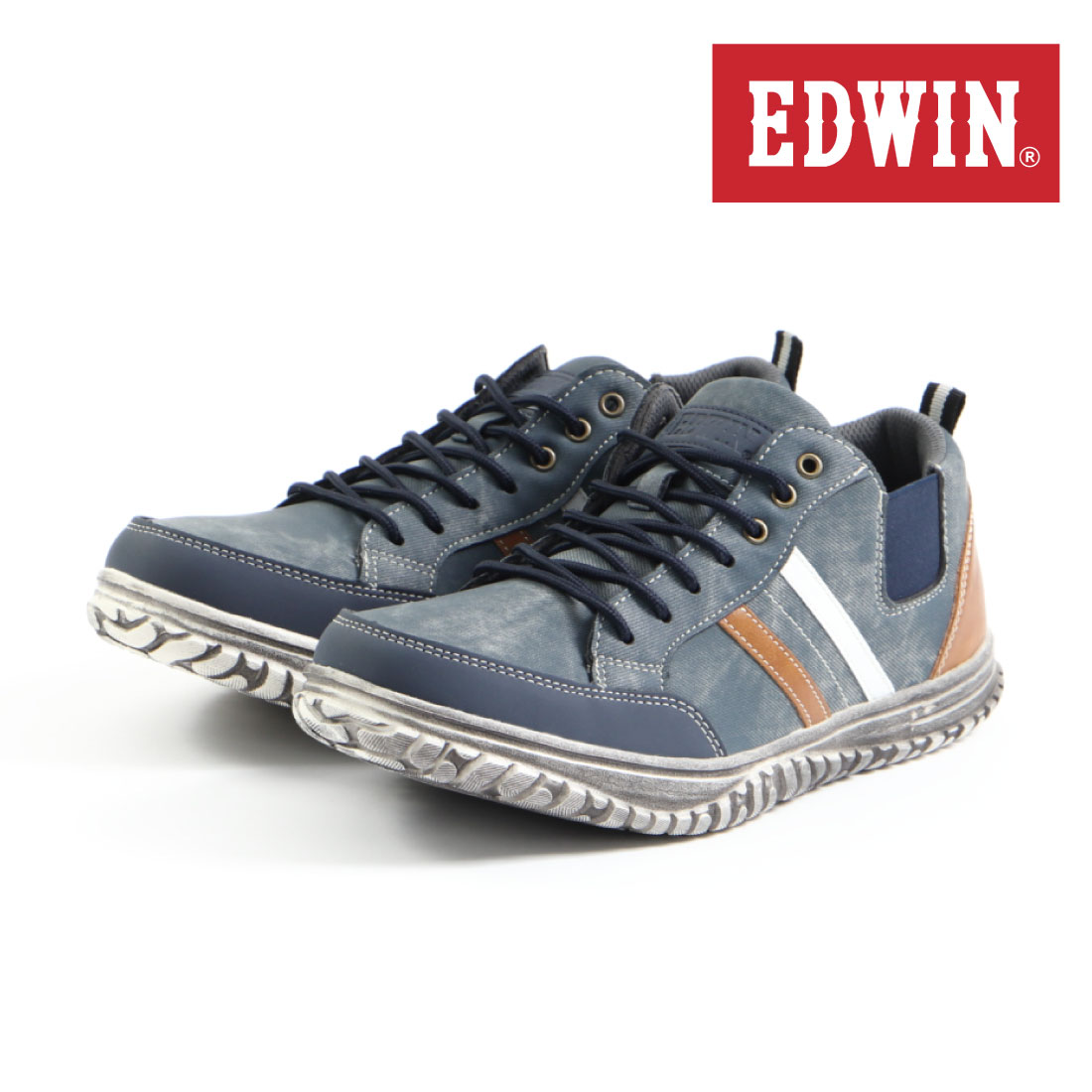 エドウィン EDWIN メンズ スニーカー カジュアルシューズ EDM 635 ローカット 歩きやすい 防水 防水スニーカー レインスニーカー｜gallerymc｜03