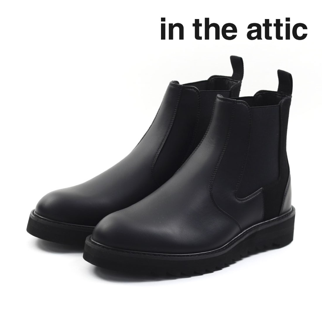 in the attic（インジアティック） メンズ スニーカー サイドゴア