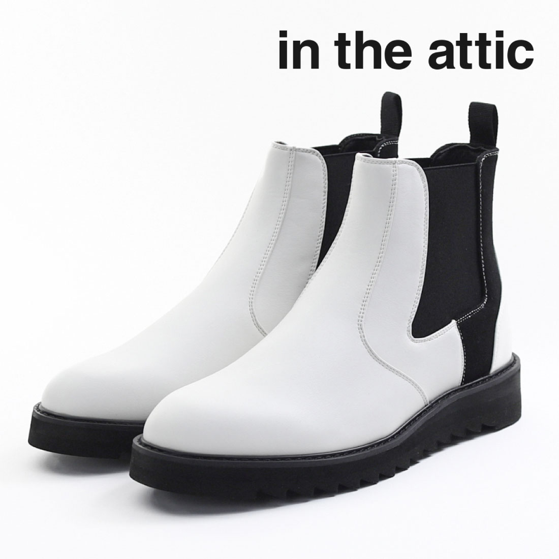 in the attic（インジアティック） メンズ スニーカー サイドゴア