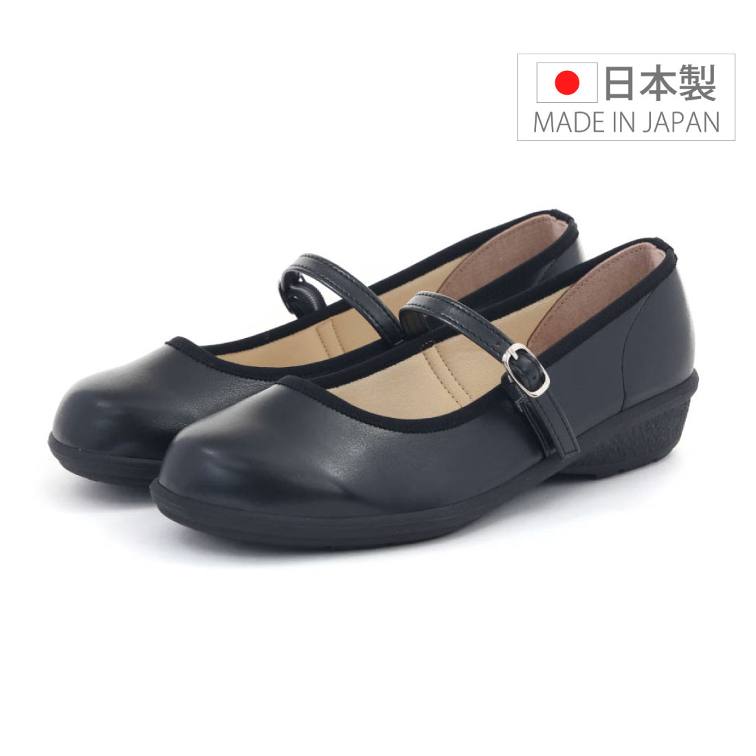レディース パンプス フラットパンプス ストラップ ローヒール Remarl