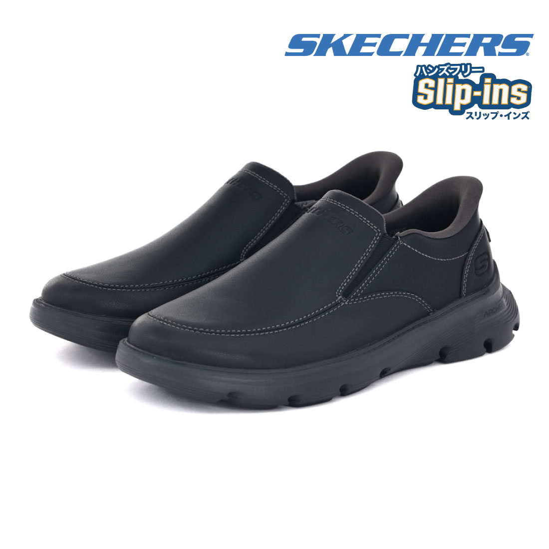  クリオ ブラックダマスク SKECHERS（スケッチャーズ） メンズ スリッポン スニーカー ハンズ