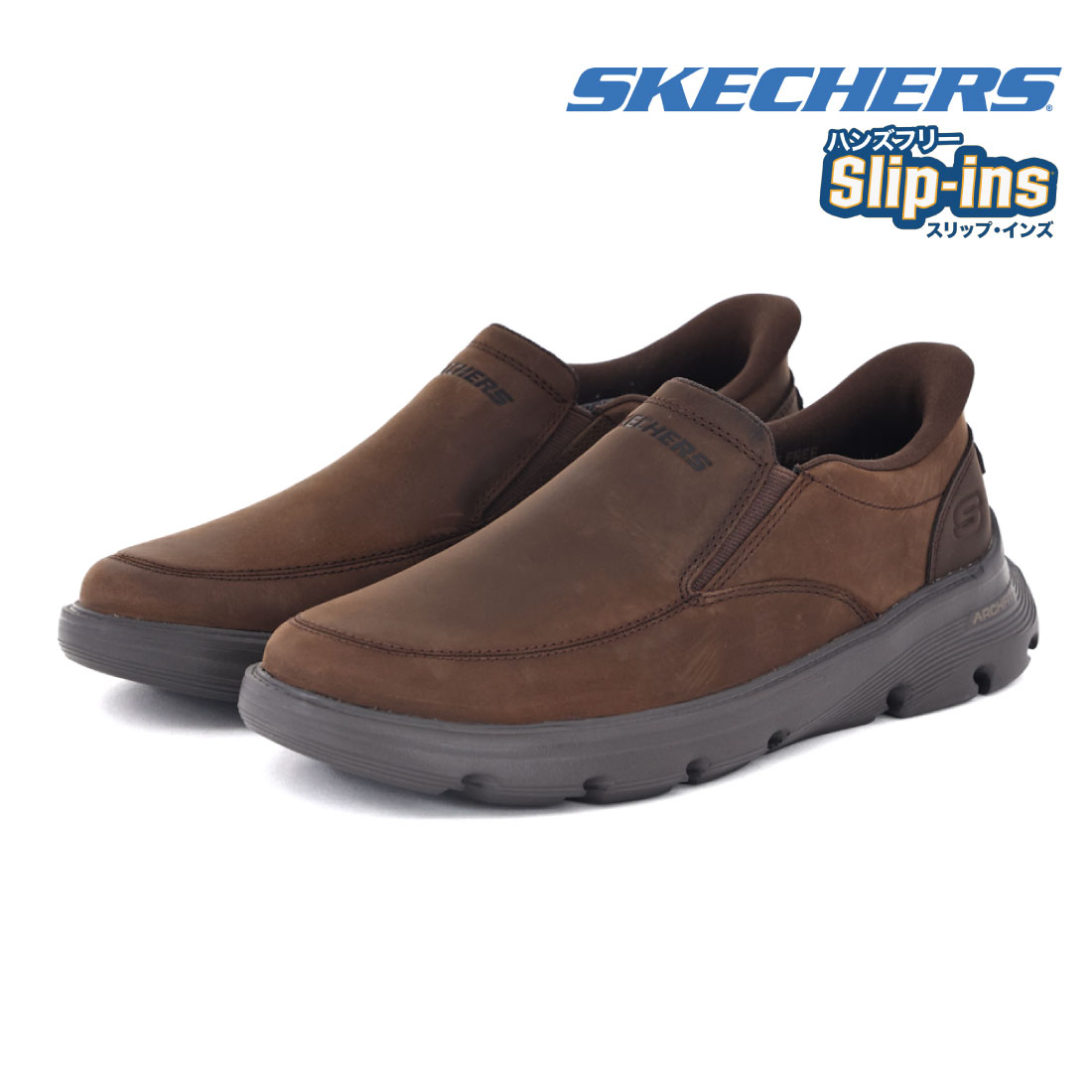 SKECHERS（スケッチャーズ） メンズ スリッポン スニーカー ハンズ