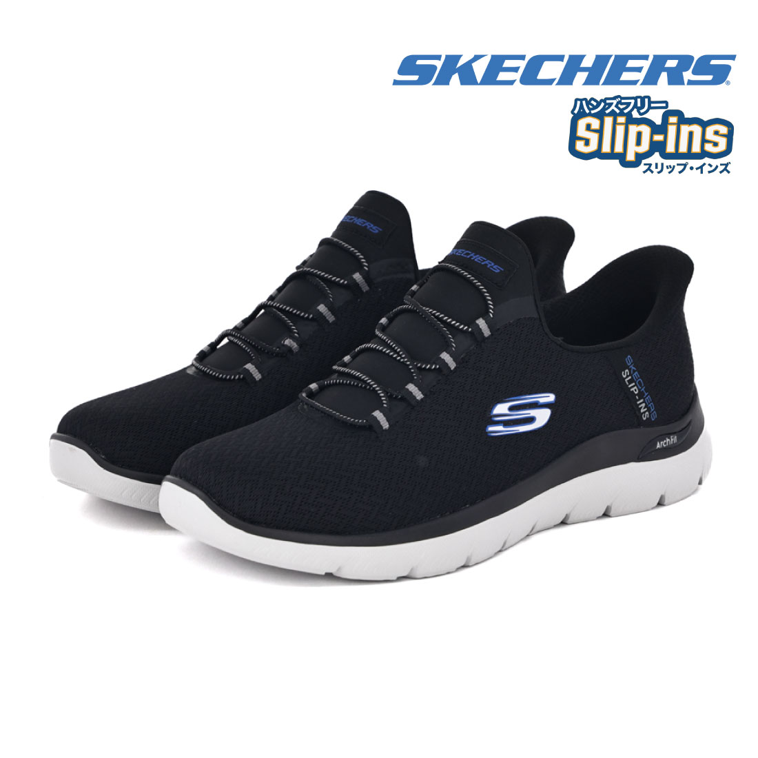 SKECHERS（スケッチャーズ） メンズ スリッポン スニーカー ハンズ