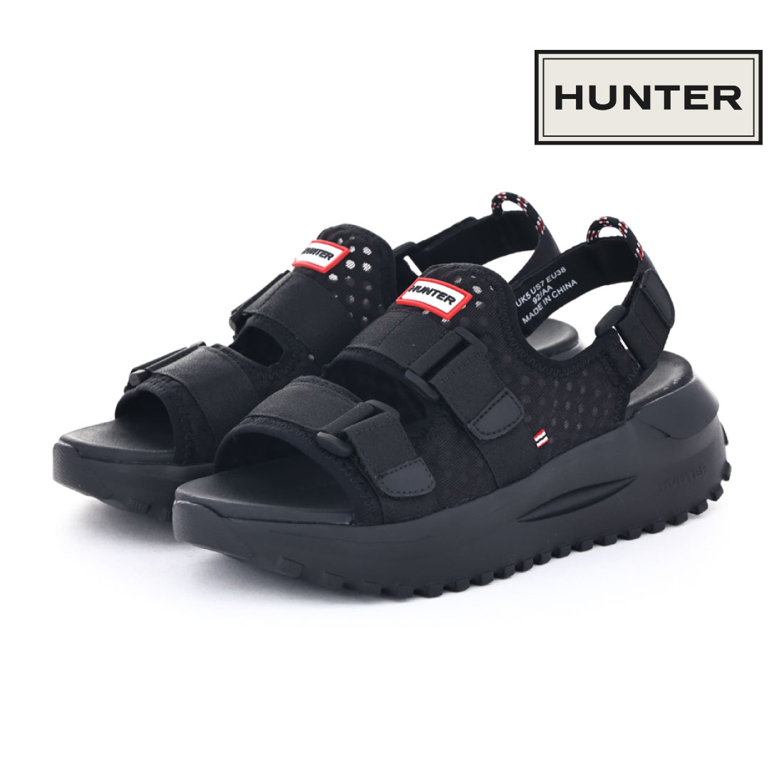 HUNTER（ハンター） レディース サンダル トラベル フロー ダブル