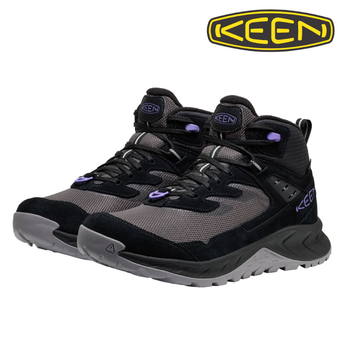 KEEN 防水ハイカットブーツ ブラック KEEN（キーン） レディース スニーカー ハイトレイル ミッド ポーラー