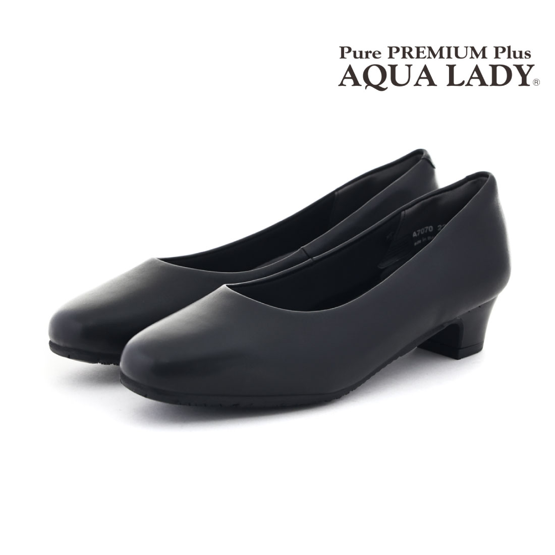 黒丸かあさん　レディース　BLK M アクアレディ AQUA LADY レディース パンプス ブラック 黒 4E 5E EEEEE