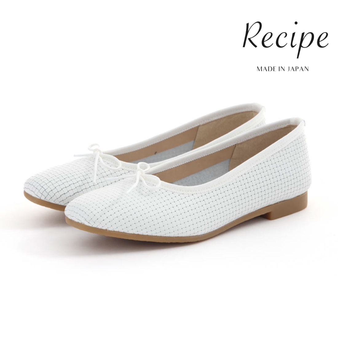 Recipe（レシピ） レディース バレエシューズ 深リボンバレエ RP-262