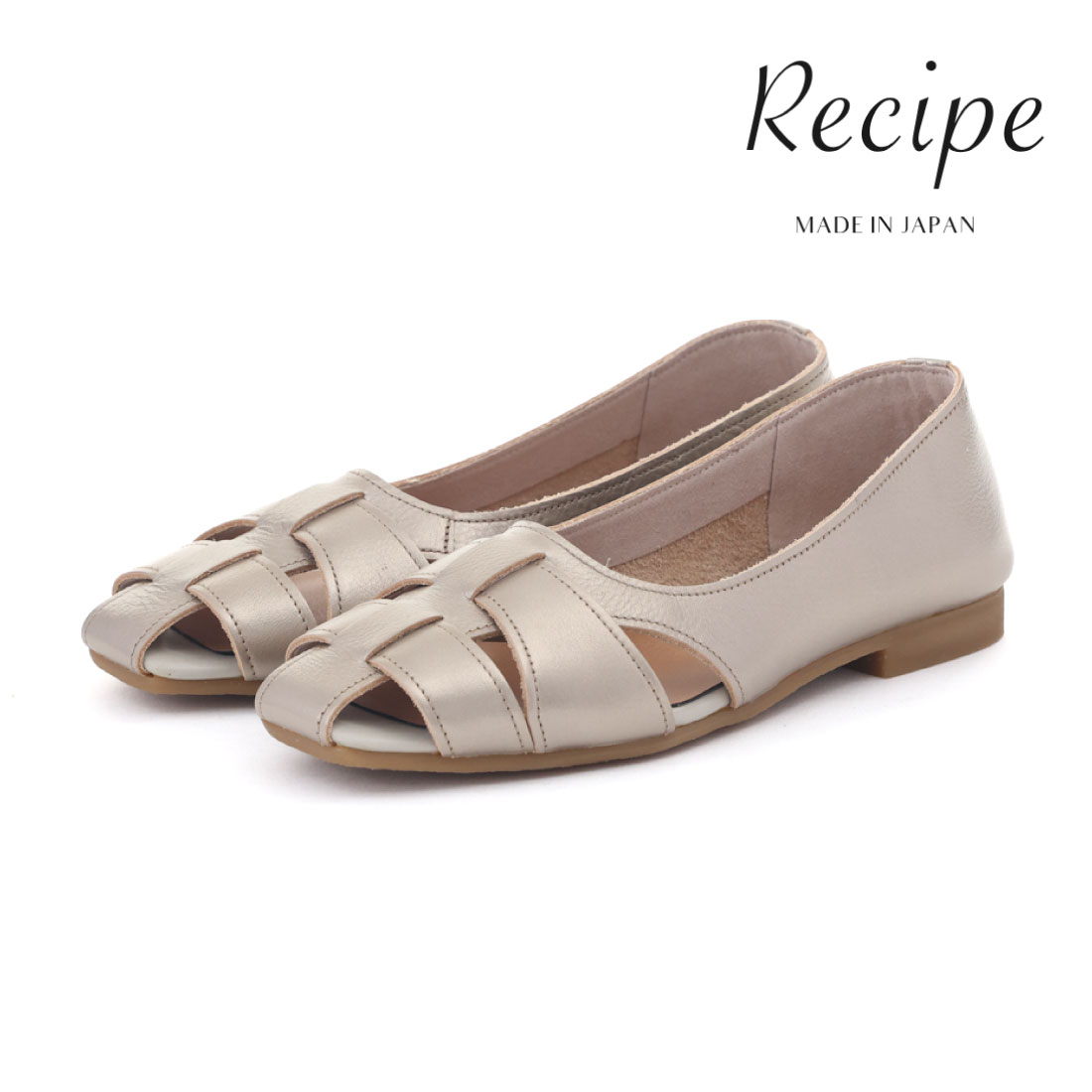 Recipe レシピ レディース グルカ グルカシューズ フラット