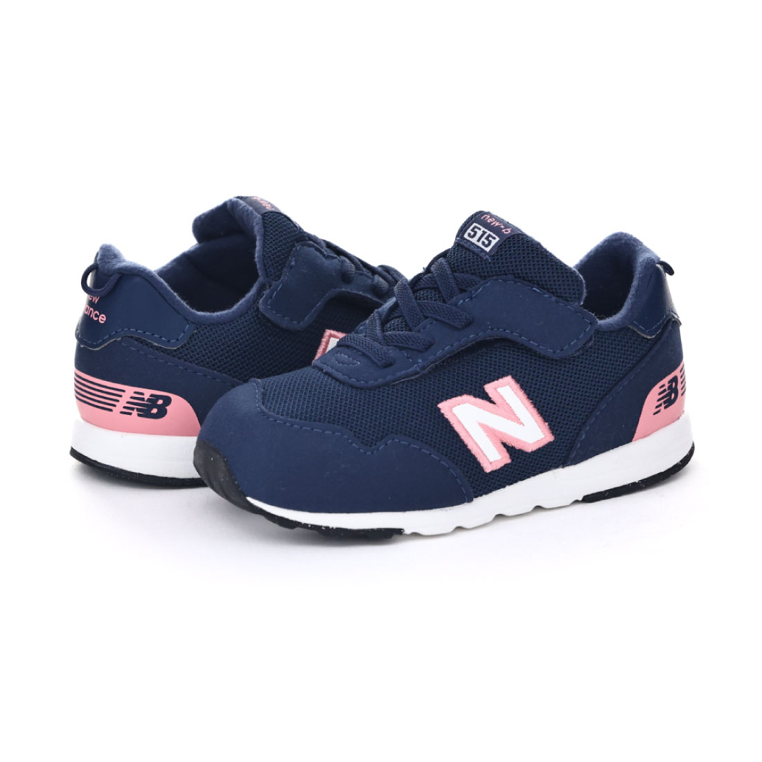 ニューバランス new balance ベビー キッズ スニーカー I515 17V ネイビー ピンク ベビーシューズ 幅広 ゆったり ワイド 3E 4E 運動靴 子供靴 男の子 女の子 マの画像