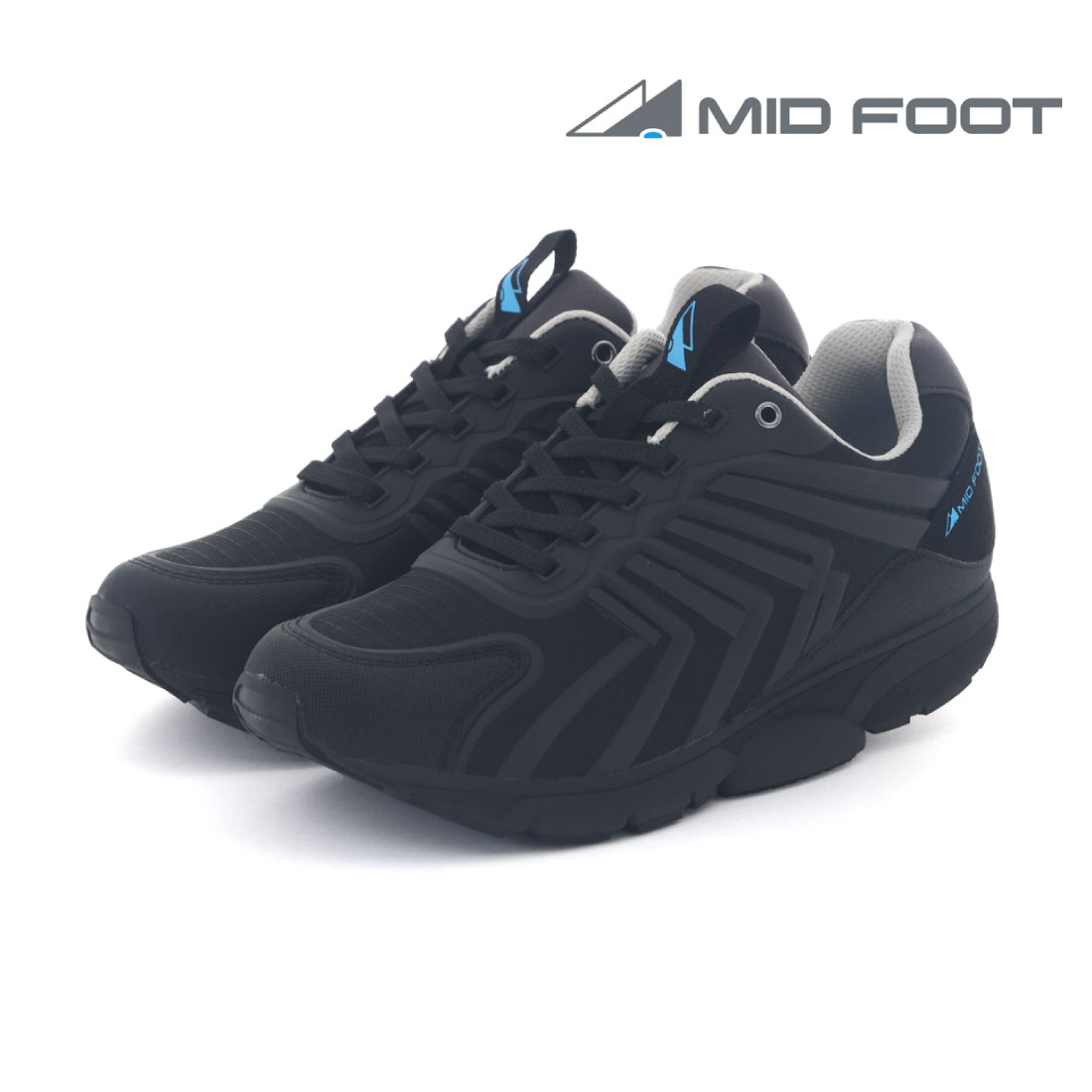 Midfoot メンズ ミッドフット スニーカー スニーカー メンズ ウォーキング 幅広 4E 甲高 ブラック 黒 ネイビー 歩きやすい 疲れにくい 菌 消臭 クッション 軽量 ミッドフット MIDFOOT MF-82 - Parade ワシントン靴店 店 - プレゼント ギフトの