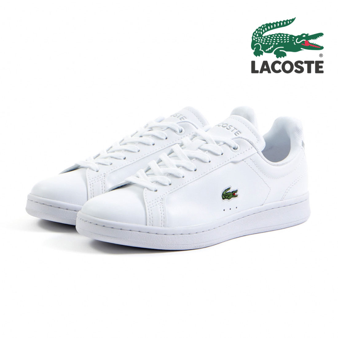 ラコステ LACOSTE レディース カーナビ―プロ 45SFA0083 45SFA0084 スニーカー コートシューズ 通勤 通学 ホワイトシューズ  ホワイトスニーカー レザー