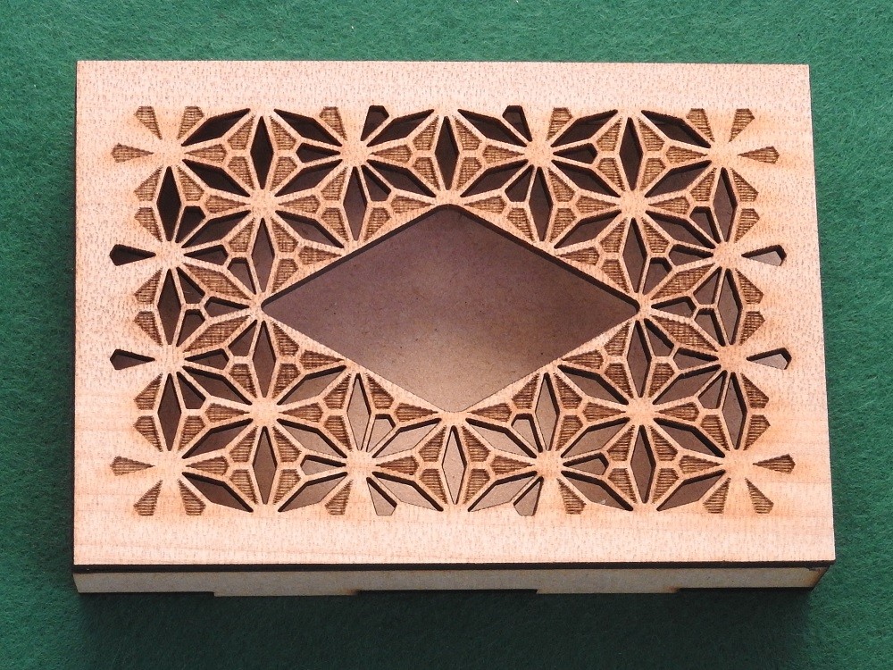 伝統文様ポケットティッシュボックス 千鳥 輪違い麻の葉 北斎桜割