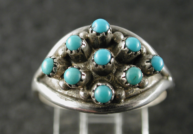 シルバーアクセサリー リング インディアンジュエリー ズニ サイズ12.5