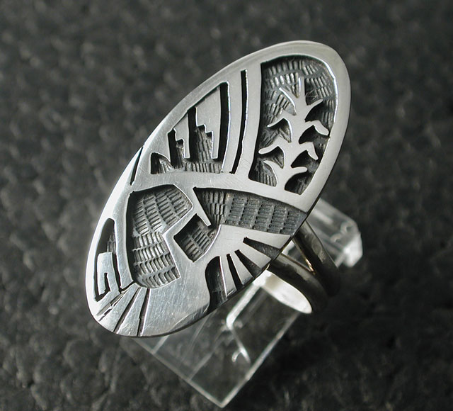 シルバーアクセサリー リング インディアンジュエリー ホピ Willis