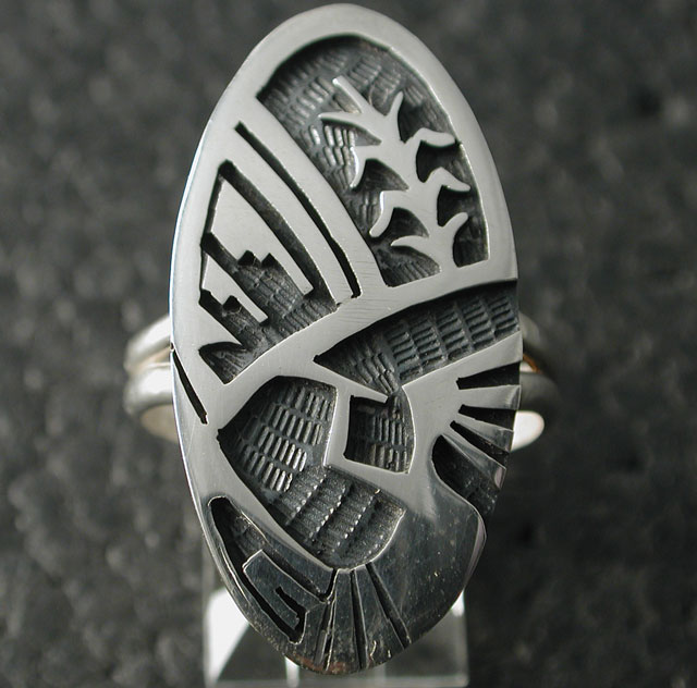 シルバーアクセサリー リング インディアンジュエリー ホピ Willis