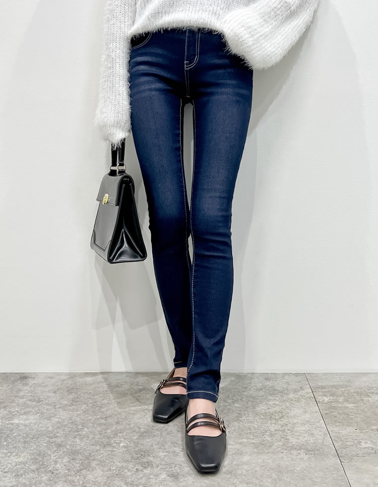 3/23 20時販売開始 デニム デニムパンツ レディース デニム パンツ スキニーデニム スキニーパンツ ストレッチ 伸びる ジーパン ジーンズ 送料無料[mb] | Re:EDIT | 10
