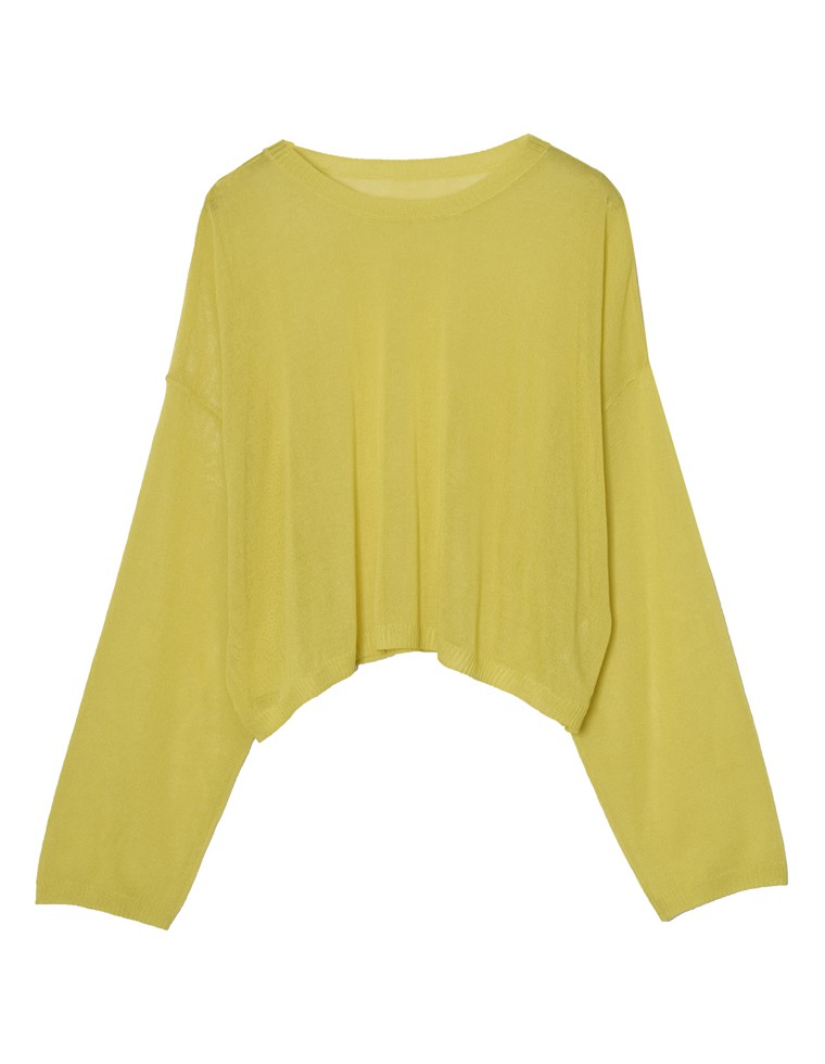 OUTLET SALE】ニットトップス レディース シアーニット クルーネック ...