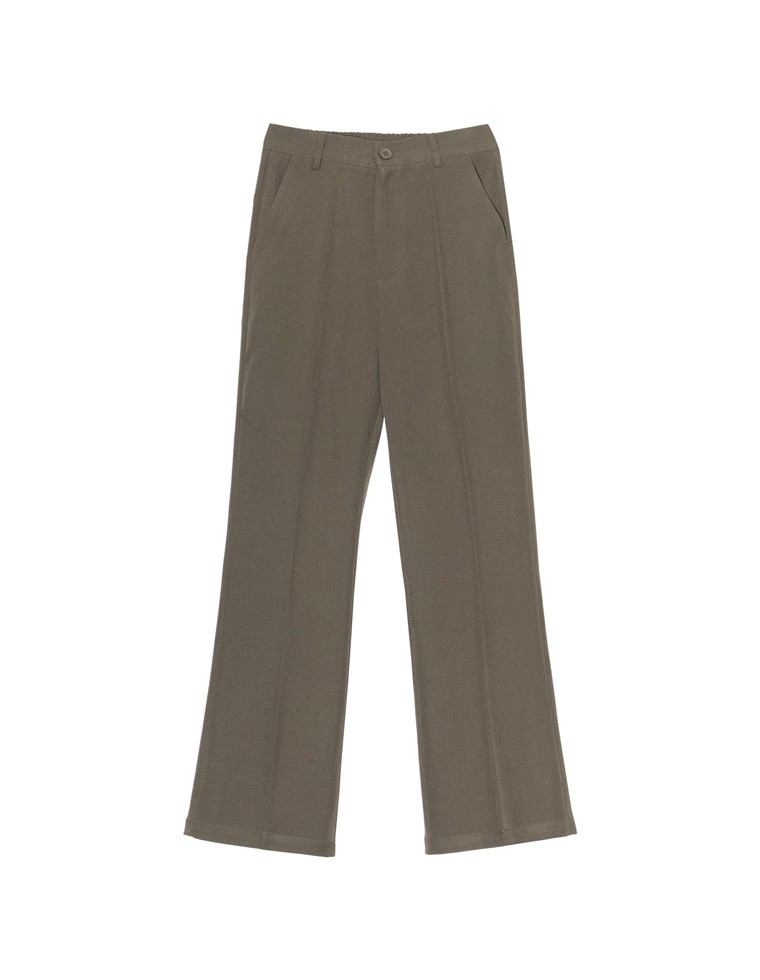 セミフレアパンツ レディース パンツ ストレッチツイル スラックス 低身長向け 高身長向け 秋冬 | Re:EDIT | 03