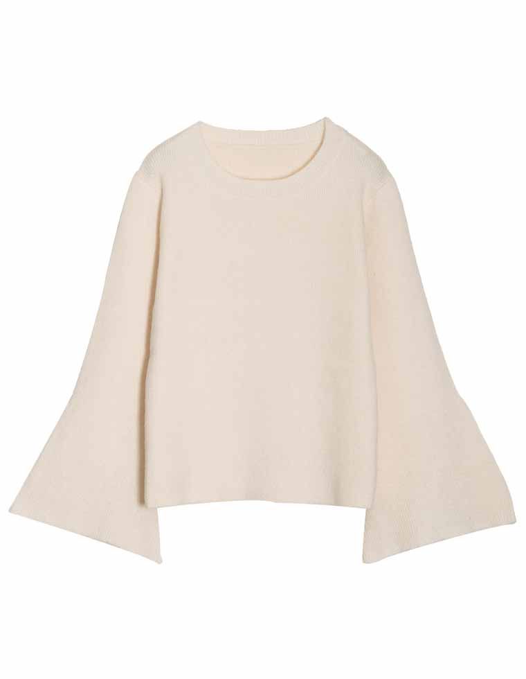 トップス レディース アルパカタッチ ニット トップス セーター リブニット 秋冬 売れてる 人気 あったか マストアイテム 定番 | Re:EDIT | 02