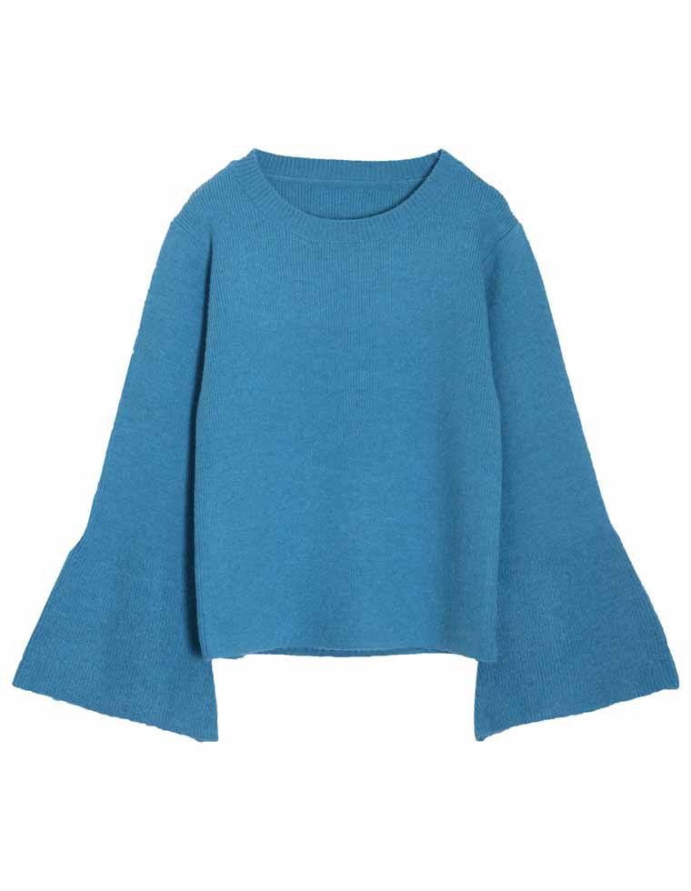 トップス レディース アルパカタッチ ニット トップス セーター リブニット 秋冬 売れてる 人気 あったか マストアイテム 定番 | Re:EDIT | 03