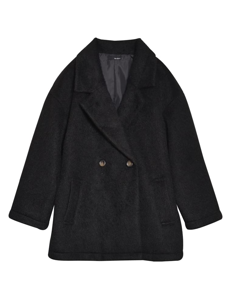 フェイクウールダブルテーラードジャケット