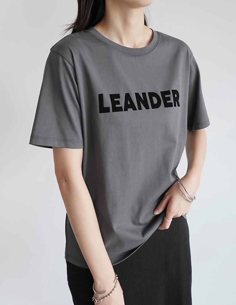 Tシャツ レディース トップス 新色追加 カットソー ロゴT 半袖 接触冷感 ひんやり 涼しい 涼感 UVカット 2025春夏[mb] | Re:EDIT | 04