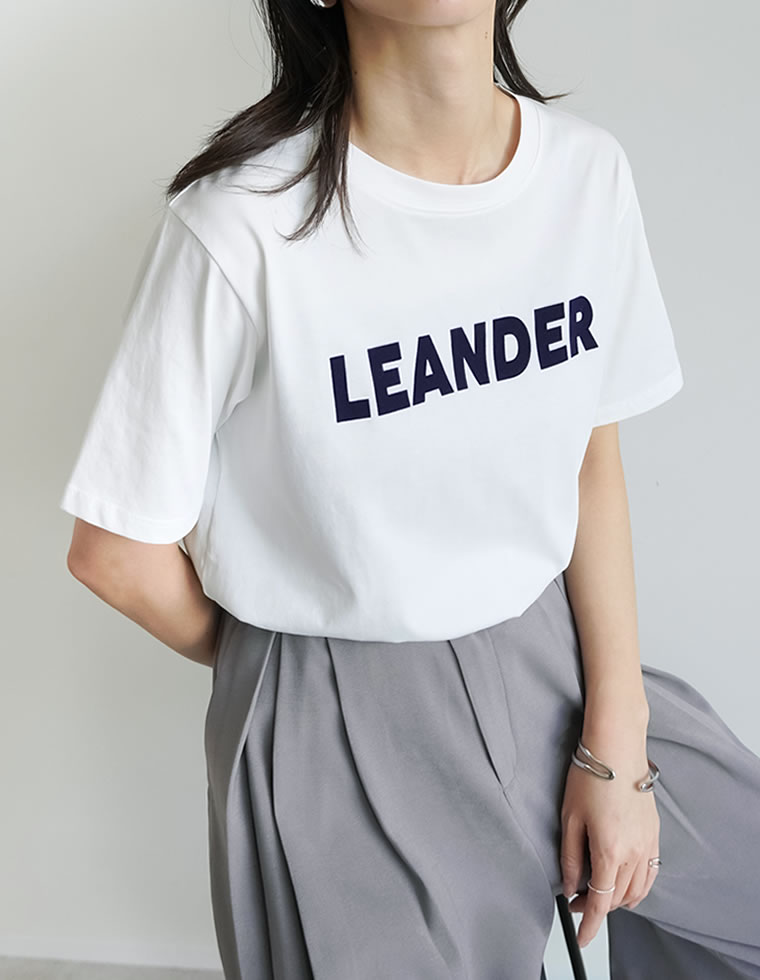 Tシャツ レディース トップス 新色追加 カットソー ロゴT 半袖 接触冷感 ひんやり 涼しい 涼感 UVカット 2025春夏[mb] | Re:EDIT | 03