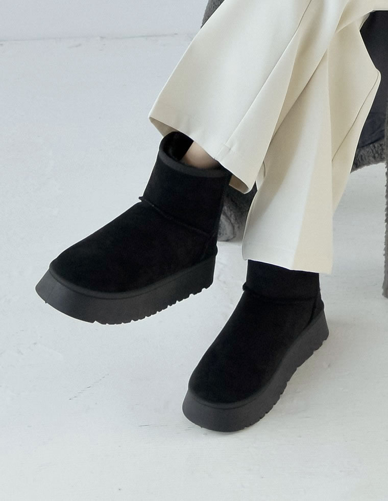 Re:EDIT（リエディ） ブーツ ムートンブーツ ヒール4cm レディース 4色