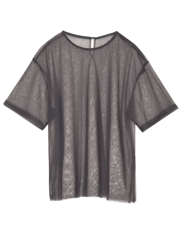 Re:EDIT レディース トップス 半袖 Tシャツ シアー チュール