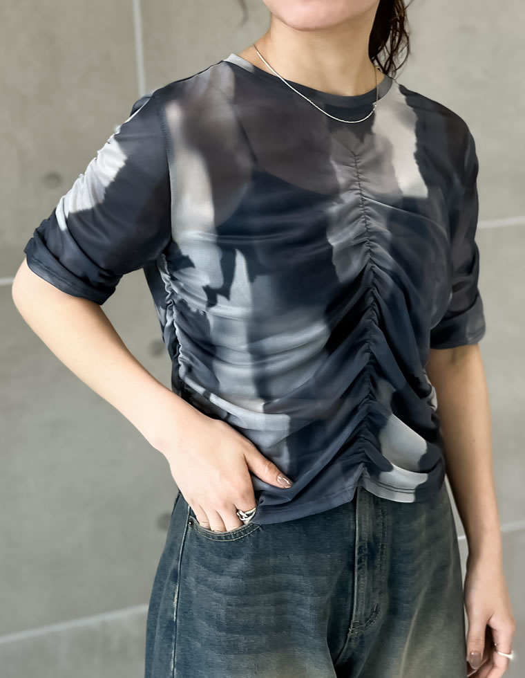 tシャツ シアーパーツカットソートップス レディース CORNERS（コーナーズ）の「シアートップス（Tシャツ/カットソー