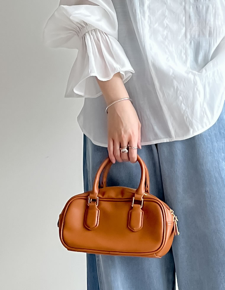 バッグ ボストンバッグ レディース 4色 フリーサイズ 鞄 かばん ミニバッグ コンパクト ショルダーバッグ 春夏 | Re:EDIT | 03