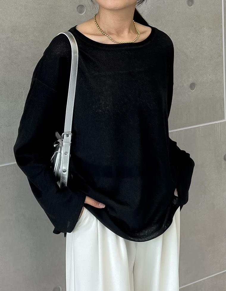 holiday スーパーリレースクルーネックロングスリーブトップス holiday スーパーリレースクルーネックロングスリーブトップス