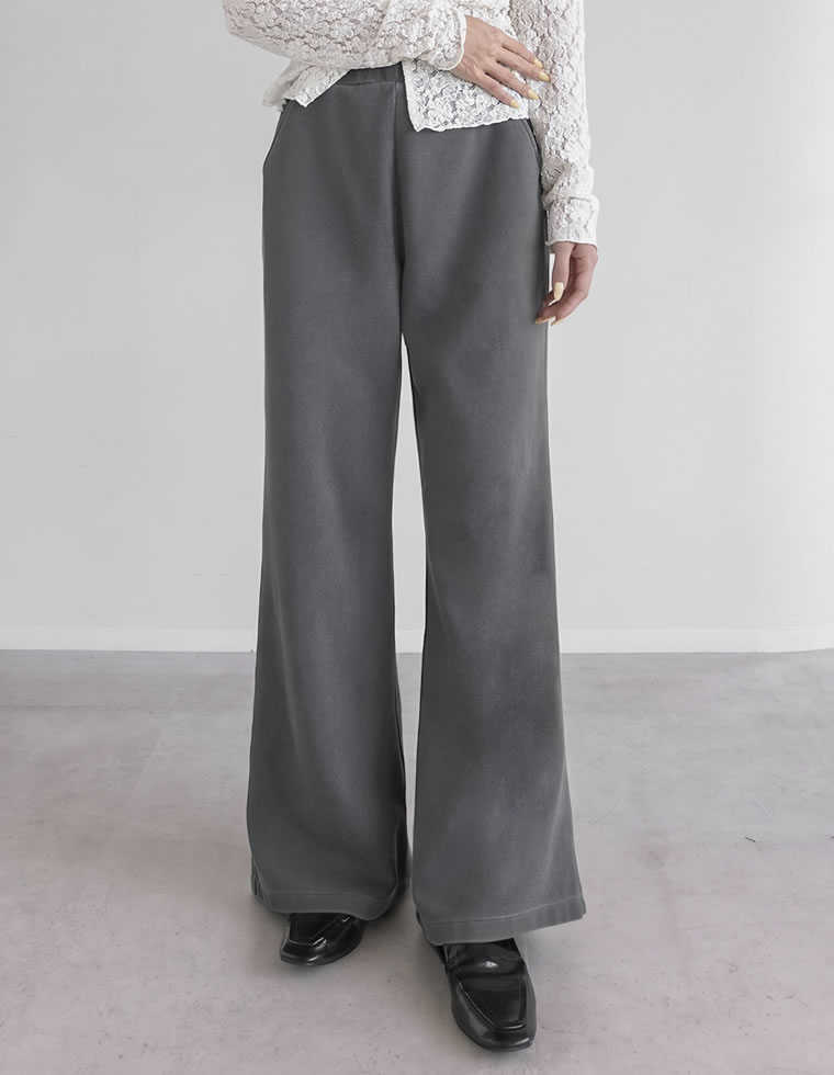 パンツ レディース カーブパンツ バレルパンツ 低身長 高身長 スモール トール 配色 セットアップ可能 ウエストゴム ポケットあり | Re:EDIT | 12